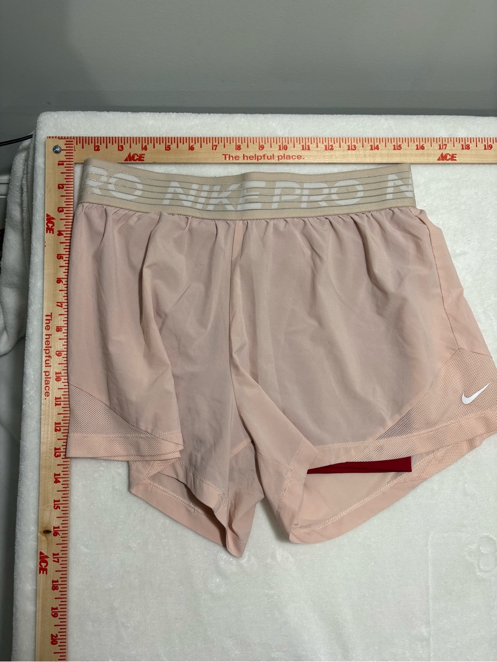 Nike Women's Light Pink Athletic Training Shorts